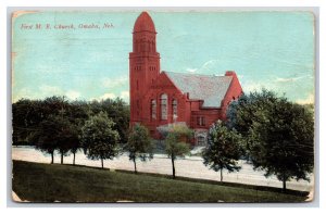 First Methodist Episcopal Church Omaha Nebraska NE DB Postcard V16