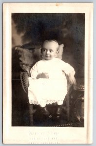 Cedar Rapids Iowa~Lester Radler? What Big Eyes You've Got For 11 Months Old~1910
