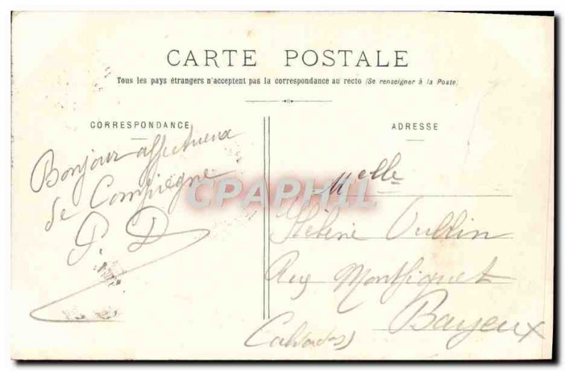 Old Postcard Chateau de Compiegne Bedroom Marie Antoinette