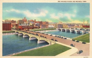 Vintage Postcard 1930s Des Moines River Iowa IA Pub by Hyann's News & Book Store