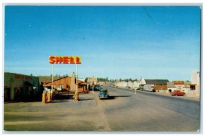 c1950's Farm & Lumber Town Gasoline Station Highway Show Low Arizona AR Postcard