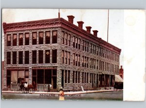 c1908 Moline Post Office Rock Island County Illinois IL Postcard