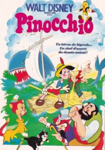Pinocchio Walt Disney Eurodisney Cinema Poster Postcard