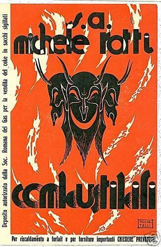 00503 - Vintage Postcard - Illustrated ADVERTISING: ROME - MUSCATELLI-
