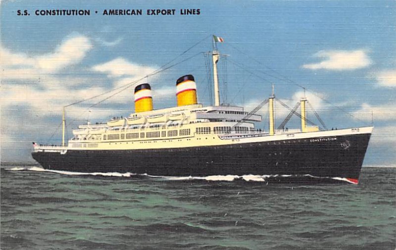SS Constitution Cunard Line Ship 1953 