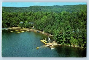 Lake Street Nora Dorset Ontario Canada Postcard Camp Comak c1950's Vintage