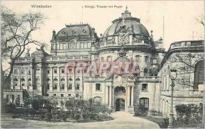Old Postcard Wiesbaden K�nigl Theater mit Foyer