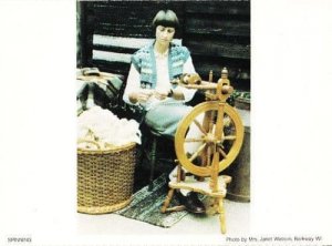 Sewing Spinning Wheel Needlework Crafts Hertfordshire Womens Institute Postcard