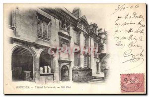Old Postcard Bourges Hotel Lallenand