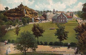 Postcard Mountain Scenic Railway Willow Grove Park PA #2