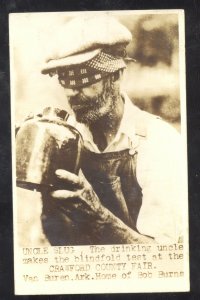 RPPC BAN BUREN ARKANSAS CRAWFORD COUNTY FAIR UNCLE SLUG REAL PHOTO POSTCARD