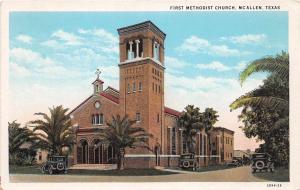 D40/ McAllen Texas Tx Postcard c1910 First Methodist Church