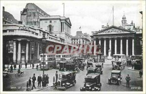 Postcard Old Bank of England and Royal Exchange London