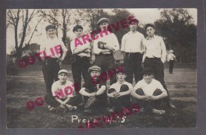 Elmhurst ILLINOIS RPPC 1915 BASEBALL TEAM Players UNIFORMS nr Chicago Villa Park