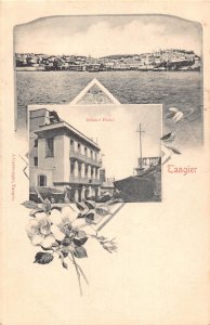 Morocco Tanger Bristol Hotel Flowers vintage postcard B994