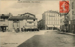CPA JALLIEU-BOURGOIN - Place St-MICHEL (123700)