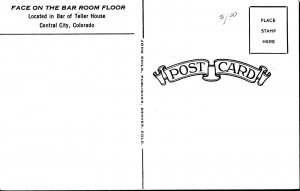 The Face on the Bar-Room Floor Teller House Central City CO. VTG Postcard