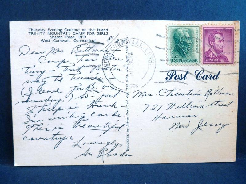 Postcard CT West Cornwall Trinity Mountain Camp for Girls