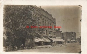 IN, Hartford City, Indiana, RPPC, Main Street, Business Section, Galion Photo