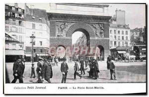 Postcard Old Paris Saint Martin Post