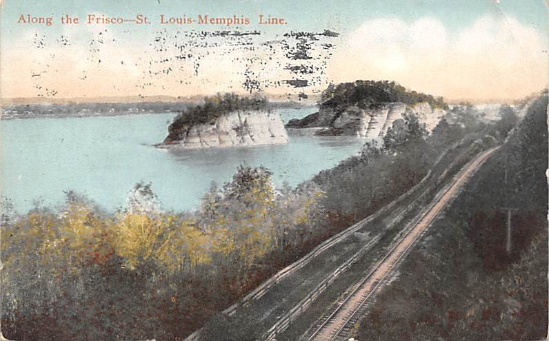 Along the Frisco-St. Louis Memphis Line Tennessee Train 1916 