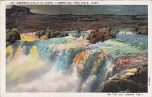 Idaho Twin Falls Shoshone Falls At Night