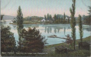 Postcard View from the Lodge Lake Champlain VT Basin Harbor