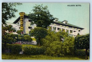 Madison Indiana Postcard Hillside Hotel Building Exterior 1940 Vintage Unposted