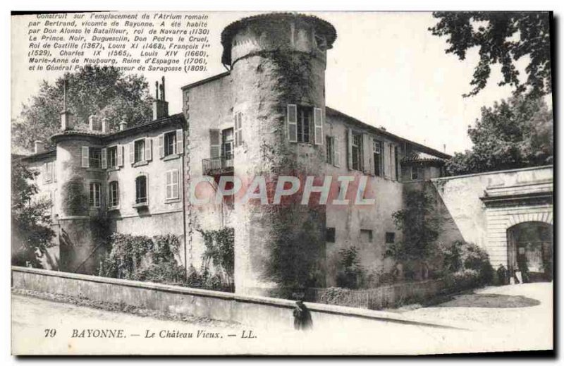 Old Postcard Bayonne Le Vieux Chateau