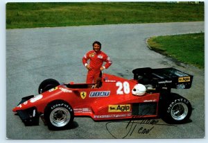 RENE ARNOUX Race Car Driver FERRARI Agip Petroli Advertising  4x6 Postcard