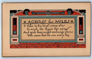 1914 Across The Miles It Falls To The Lot Of Some For Us Antique Postcard