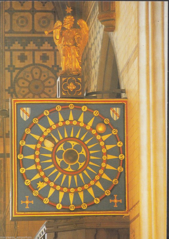 Devon Postcard - Bishop Grandisson's Clock, Church of St Mary of Ottery   LC5959