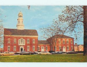 Unused Pre-1980 OLD CARS & OLD STATE HOUSE Dover Delaware DE r9488