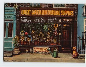 Postcard Covent Garden Horticultural Supplies, London, England