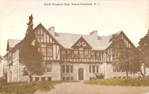 Wakefield Rhode Island Kingston High School Exterior Antique Postcard K13791