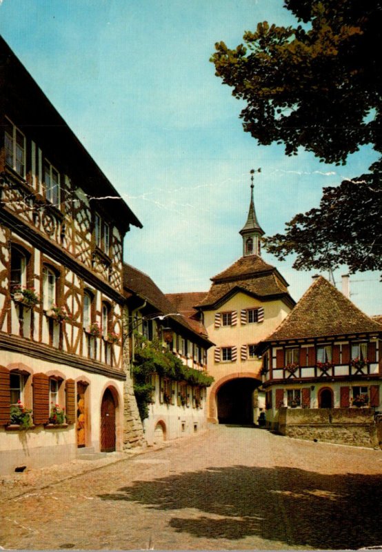 Germany Burkheim Gasthaus Pension Kreuz Post 1978