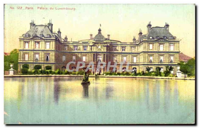 Old Postcard Paris Luxembourg Palace