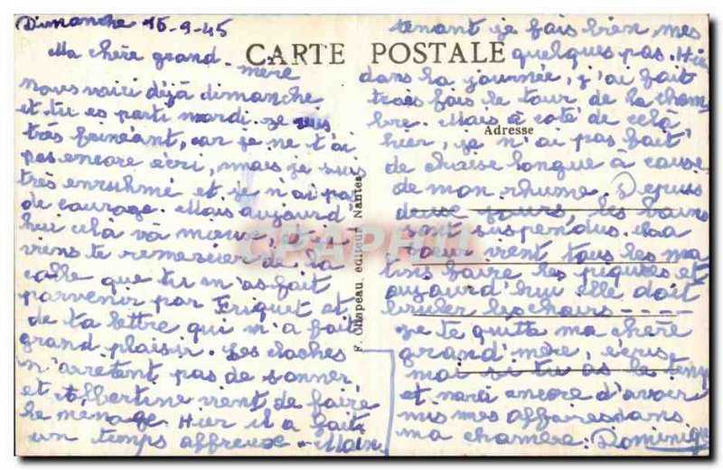 Postcard Old Clisson The castle stronghold