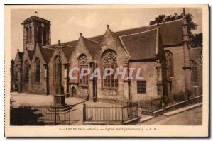 Old Postcard Lannion C N Church St Jean du Baly