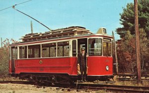 Vintage Postcard View of Seashore Trolley Museum Kennebunkport Maine ME