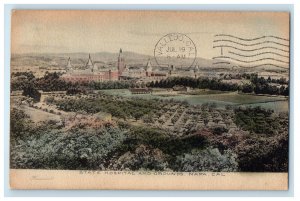 1907 State Hospital and Grounds Napa County CA Hand Colored Posted Postcard 