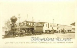 Early Type Train Smith Creek Station, Dearborn, MI, Michigan, USA Train Stati...