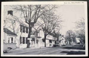 Vintage Postcard 1950's Main Street, New Market, Maryland