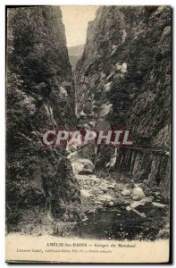 Old Postcard Amelie Les Bains Gorges Mondoni
