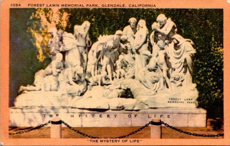 California Glendale Forest Lawn Memorial Park The Mystery Of Life Statue