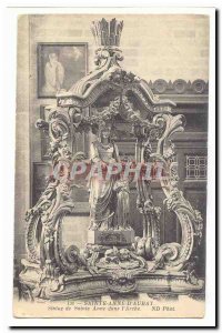 Sainte Anne d & # 39auray Old Postcard Statue of Saint Anne in the & # 39arche