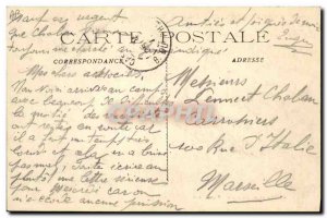 Old Postcard Army Camp maneuver Back Carpiagne
