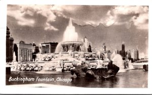 Illinois Chicago Buckingham Fountain 1945 Real Photo