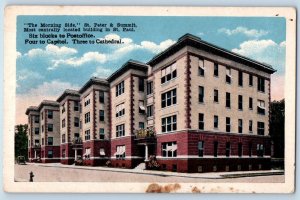 St. Peter Minnesota MN Postcard Morning Side Summit Postoffice Cathedral c1920