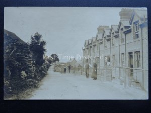 Fairbourne FRIOG People & Terrace Cottages c1908 RP Postcard by Longmore Mavius